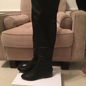 Brand New Aldo Over The Knee Black Boots Size 8